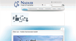 Desktop Screenshot of nadler-hartmetalle.com